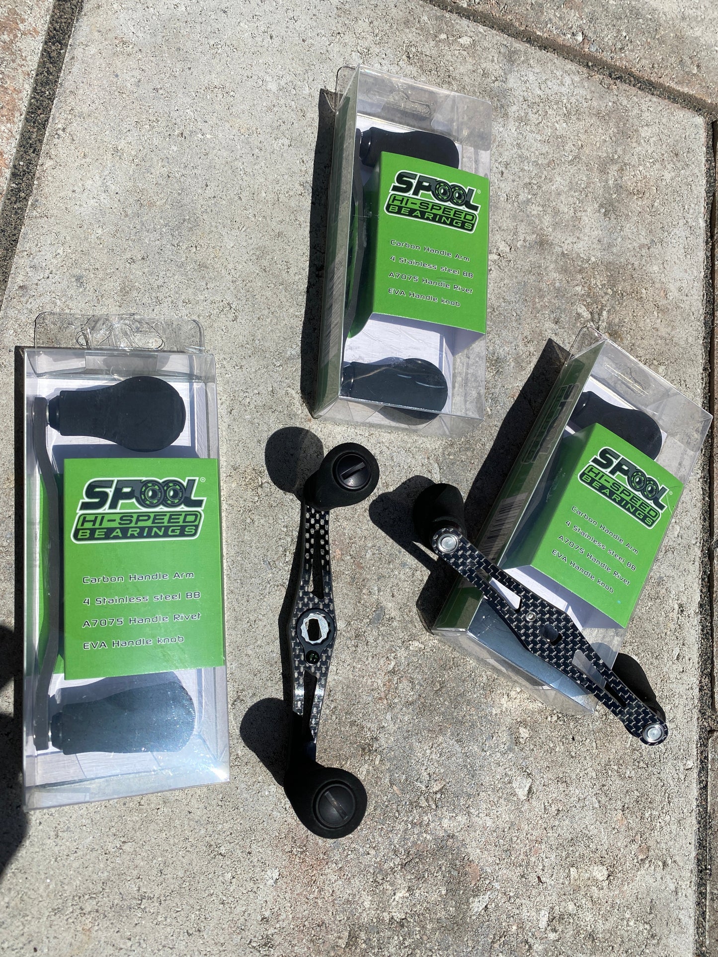 Handle, 110 mm Spool Speed Solid Carbon Handle **NEW